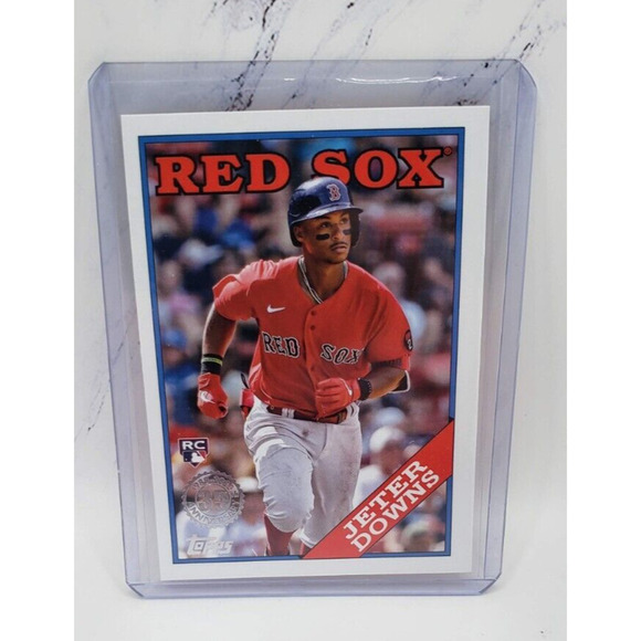 2023 Series One 1988 Topps Baseball #T88-53 Jeter Downs Boston Red Sox Card - Picture 1 of 4